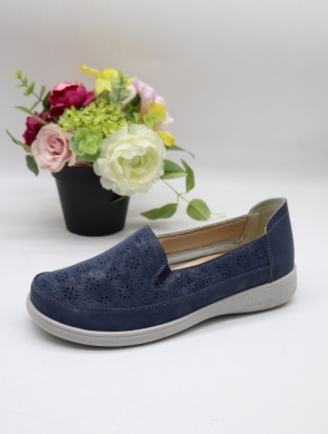 Półbuty damskie na płaskim (36-42) 22502-6 NAVY