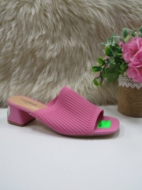 Klapki damskie na obcasie (36-41) UC-84 PINK