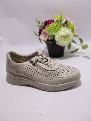 Buty sportowe damskie na płaskim (36-41) BK618 BEIGE