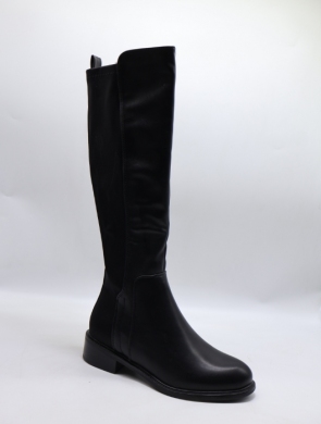 Kozaki damskie na płaskim (36-41) LH113 BLACK