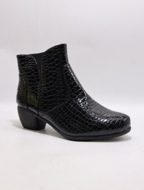 Botki damskie ocieplane na obcasie (36-41) NZ05 BLACK