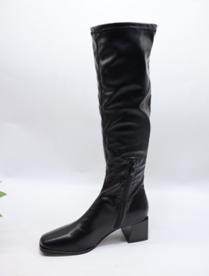 Kozaki damskie na obcasie (36-41) 9570 BLACK