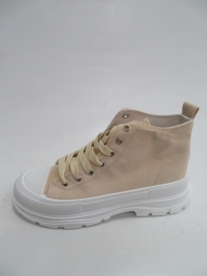 Trampki damskie na koturnie (36-41) 2023 BEIGE