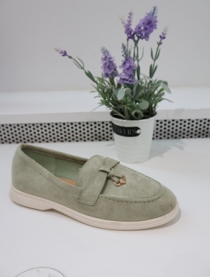 Mokasyny damskie na płaskim (36-41) H8-585 GREEN