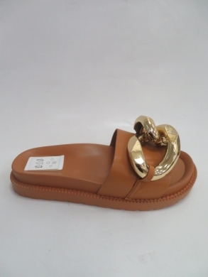 Klapki damskie na koturnie (36-41) J132 CAMEL