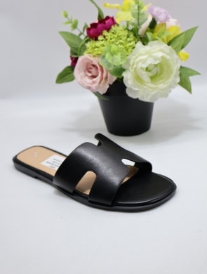 Klapki damskie na płaskim (36-41) LFE8835 BLACK