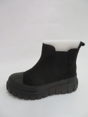 Botki damskie jesienne na płaskim (36-41) 1668 BLACK