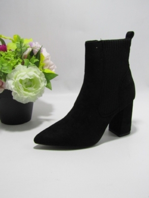 Botki damskie na obcasie (36-41) 5730 BLACK