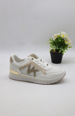 Buty sportowe damskie na płaskim (36-41) J-172 WH/GOLD