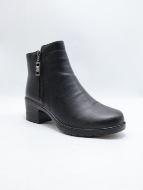 Botki damskie ocieplane na obcasie (36-42) 7112-1 BLACK