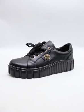 Buty sportowe damskie na płaskim (36-41) 6640 BLACK
