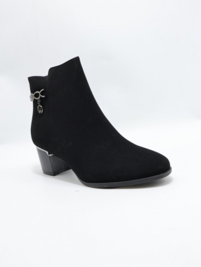 Botki damskie ocieplane na obcasie (36-41) DX2326 BLACK
