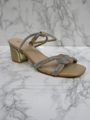 Sandały damskie na obcasie (36-41) LC11P BEIGE