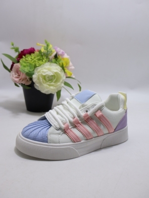 Buty sportowe damskie na płaskim (36-41) AF23-320 PINK/BLUE