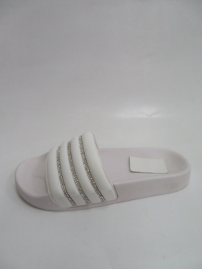 Klapki damskie na płaskim (36-41) 44523 WHITE
