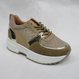 Buty sportowe damskie na płaskim (36-41) HT-213 KHAKI