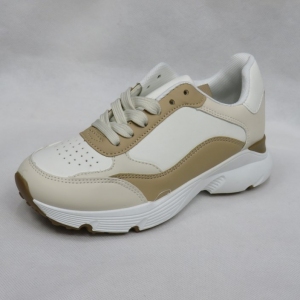 Buty sportowe damskie na płaskim (36-41) R-976 BEIGE