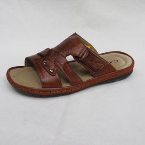 Klapki męskie (40-46) 2050-2 LBROWN