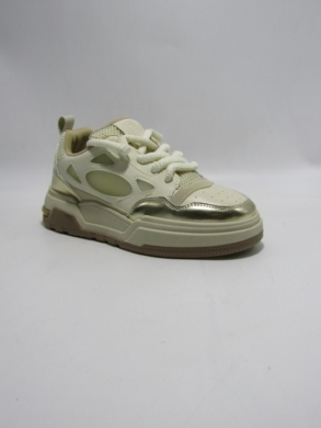 Buty sportowe damskie na płaskim (36-41) 7566 BEIGE