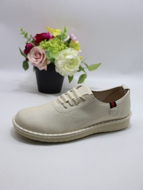 Półbuty damskie na płaskim (36-42) 25107-4 BEIGE