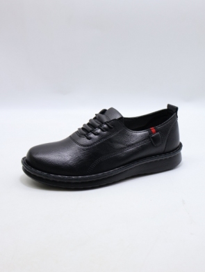 Półbuty damskie na płaskim (36-41) 25107-1 BLACK