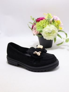 Mokasyny damskie na płaskim (37-41) N24-019A BLACK