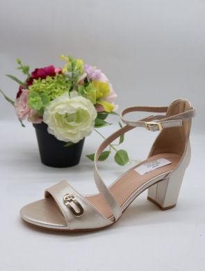 Sandały damskie na obcasie (36-41) 6280 BEIGE
