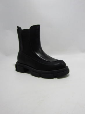Botki damskie ocieplane na płaskim (36-41) XOM-776 BLACK