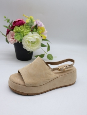 Sandały damskie na płaskim (36-41) MO-3621 BEIGE