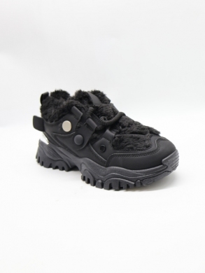 Buty sportowe damskie ocieplane (36-41) F23-227 BLACK