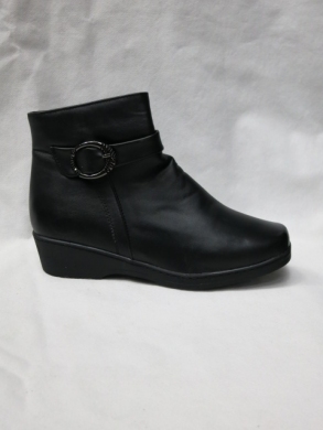 Botki damskie na płaskim (37-42) W2229 BLACK