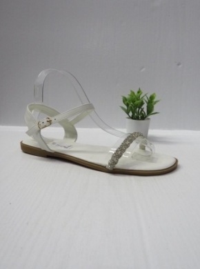 Sandały damskie na płaskim (36-41) F-63 WHITE