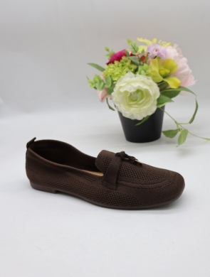 Mokasyny damskie na płaskim (36-41) L230 BROWN