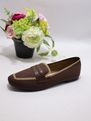 Mokasyny damskie na płaskim (36-41) GF2504 BROWN