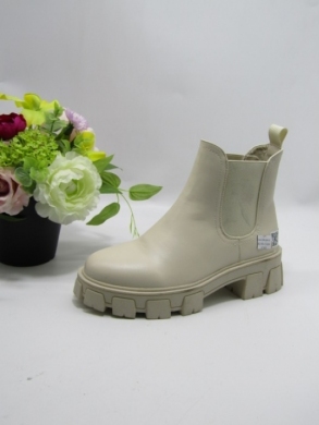 Botki damskie na płaskim (36-41) DE323P BEIGE