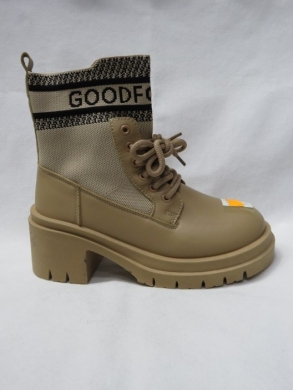 Botki damskie na obcasie (36-41) AF1025 KHAKI