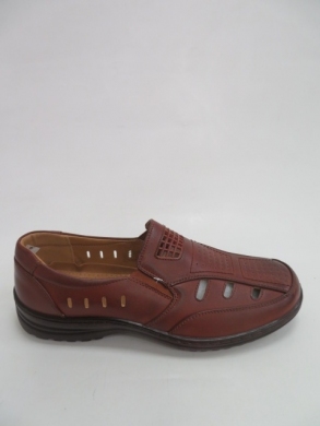 Półbuty męskie -skórzane (41-46) 1303-2 BROWN