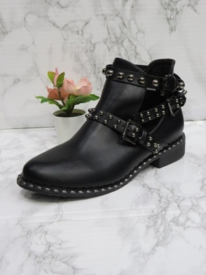 Botki damskie na płaskim (36-41) 6078 BLACK