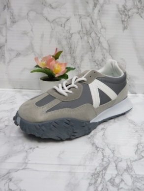 Buty sportowe damskie na płaskim (39-43) NB005-1 GREY