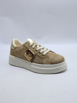 Buty sportowe damskie na płaskim (36-41) GB016 KHAKI