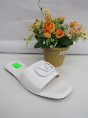 Klapki damskie na płaskim (36-41) 5258 WHITE