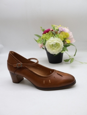 Czółenki damskie na obcasie (36-41) YCC-115 CAMEL