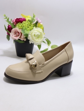 Półbuty damskie na obcasie (36-41) 68362 BEIGE