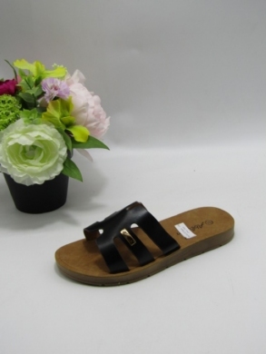 Klapki damskie na płaskim (36-41) X1-21 BLACK