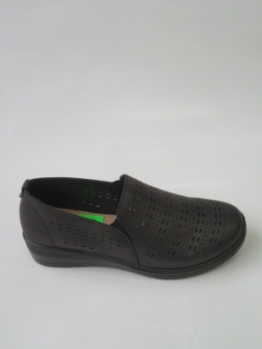 Półbuty damskie na płaskim (39-43) T2-6 BLACK