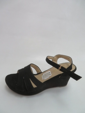 Sandały damskie na koturnie (36-41) B26 BLACK