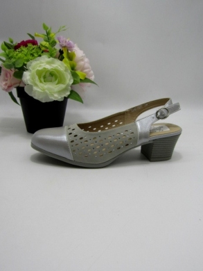 Sandały damskie na obcasie (36-41) J-257 SILVER