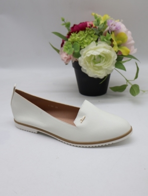 Półbuty damskie na płaskim (36-41) W-98 WHITE