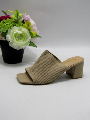 Klapki damskie na obcasie (36-41) FY35-1 KHAKI