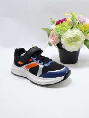 Buty sportowe chłopięce (32-37) EC350-3 BL/ORANGE